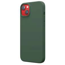 Husa de protectie pentru iPhone 14 Plus, verde, Liquid Silicon MagCharge Lemontti