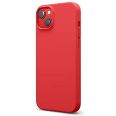 Husa de protectie pentru iPhone 14 Plus, rosu, Liquid Silicon MagCharge Lemontti