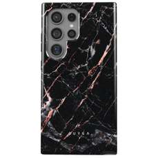 Husa de protectie pentru Samsung Galaxy S24 Ultra, Dual Layer Rose Gold Marble, Burga
