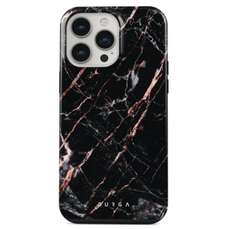 Husa de protectie pentru iPhone 14 Pro, Dual Layer Rose Gold Marble, Burga