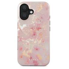 Husa de protectie pentru iPhone 16, Dual Layer Golden Coral, Burga