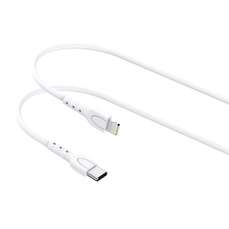 Cablu de date USB-C / Lightning, PD 30W, Wind Fast Charge, 1,2m, alb, Lemontti
