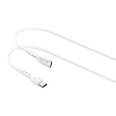 Cablu de date USB-C / USB-C, 1,2m, 45W, Fast Charge, alb, Lemontti