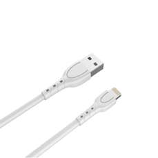 Cablu de date USB / Lightning, 0,5m, alb, Lemontti