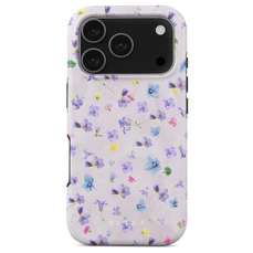 Husa de protectie pentru iPhone 17 Pro, Dual Layer Magsafe Wildflower, Burga
