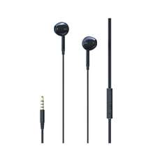Casti in-ear, negru, cu fir, 3.5mm jack, telecomanda, microfon, Ripple Lemontti