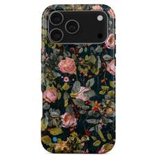 Husa de protectie pentru iPhone 17 Pro Max, Dual Layer Magsafe Bloomy Garden, Burga