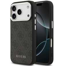 Husa de protectie pentru iPhone 17 Pro, negru, 4G MagSafe, Guess
