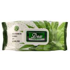 Servetele umede, 72 buc/pachet, aloe vera, Family Dex