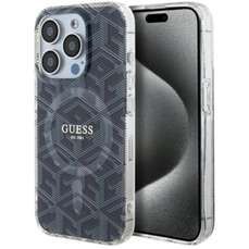Husa de protectie pentru iPhone 15 Pro Max, negru, GCube MagSafe, Guess
