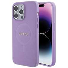 Husa de protectie pentru iPhone 15 Pro Max, mov, Saffiano MagSafe, Guess