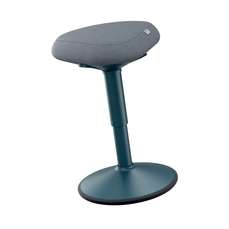 Scaun ergonomic, pozitie sezut/ in picioare, inaltime reglabila (47-64 cm), gri-carbune, Ergo Leitz