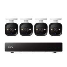 Kit supraveghere video cu 4 camere bullet, 4K, night vision color, AI, Security NVR PoE E40 Eufy