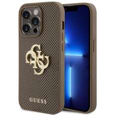 Husa de protectie pentru iPhone 15 Pro, Perforated 4G Glitter Metal Logo, Guess