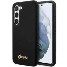 Husa de protectie pentru Samsung Galaxy S23 Plus, Liquid Silicone Metal Logo, Guess