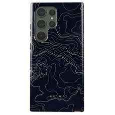 Husa de protectie pentru Samsung Galaxy S23 Ultra, Dual Layer Drifting Shores Line Art, Burga