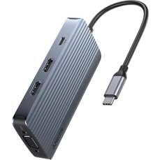 Hub USB-C cu USB, USB-C, HDMI, VGA, transfer de date de 5Gbps, 8 in 1 Anker