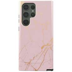 Husa de protectie pentru Samsung Galaxy S23 Ultra, Dual Layer Peachy Gold, Burga