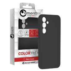 Husa de protectie pentru Samsung Galaxy A55, negru, Silicon Silky, Lemontti