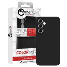 Husa de protectie pentru Samsung Galaxy A55, negru, Silicon Soft Slim, Lemontti