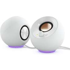 Boxe 2.0, bluetooth 5.3, RGB Lighting, Aux, alb, Pebble SE Creative