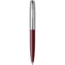 Pix retractabil metalic, corp burgundy/argintiu, varf 0,7mm, 51 Royal Burgundy CT Parker 2123498