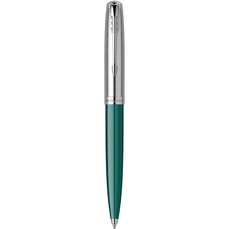 Pix retractabil metalic, corp turcoaz/argintiu, varf 0,7mm, 51 Royal Teal Blue CT Parker 2123508