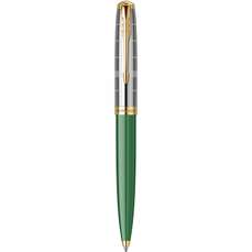 Pix retractabil metalic, corp verde, varf 0,7mm, 51 Royal Premium Forest Green GT Parker  2169076