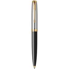 Pix retractabil metalic, corp negru, varf 0,7mm, 51 Royal Premium Black GT Parker 2169062