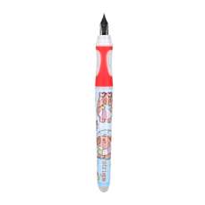 Stilou plastic cu cerneala termosensibila(se sterge) + dispozitiv curatare, roz, Seria Capybara, Strigo, SSC508