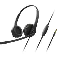 Casti on-ear cu microfon, negru, cu fir, 3.5mm jack sau USB, adaptor inclus, Office HS-230 Creative