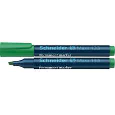 Permanent marker verde, varf 4,0 mm, Maxx 133 Schneider