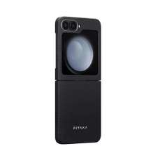 Husa de protectie pentru Samsung Galaxy Z Flip 6, 600D, negru/gri, MagEZ 5 Pitaka