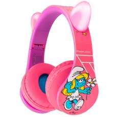 Casti pentru copii on-ear cu microfon, fara fir, P1 Smurfs Edition, PowerLocus
