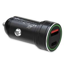 Incarcator auto, USB si USB-C, 30W, negru, MediaRange
