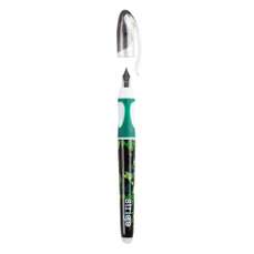 Stilou plastic cu cerneala termosensibila(se sterge) + dispozitiv curatare, verde, Strigo SSC341