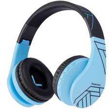 Casti pentru copii on-ear cu microfon, fara fir, P1 Black / Blue, PowerLocus