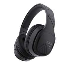 Casti on-ear cu microfon incorporat, fara fir, P7 Black, PowerLocus