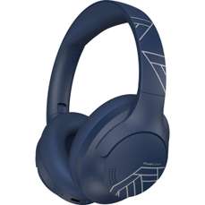 Casti on-ear cu microfon incorporat, fara fir, P3 Blue, PowerLocus