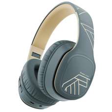 Casti on-ear cu microfon incorporat, fara fir, P7 Asphalt Grey, PowerLocus
