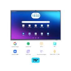 Ecran interactiv 75 inch, 8GB DDR4 + 128GB Standard, Android 13, A311D2, octa core, Horion