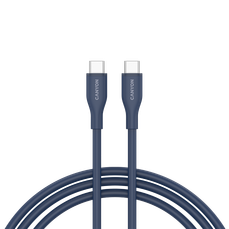Cablu de date USB-C / USB-C, 1m, 60W, dark blue, silicon, CC60SC10 Canyon