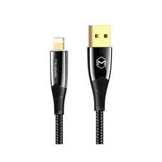 Cablu de date USB la Lightning, 1,2m, negru, Shark Series, Mcdodo