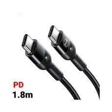 Cablu de date USB-C / USB-C, 1.8m, 60W, Omega Series Retractabil, Mcdodo