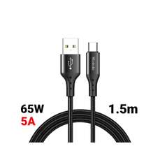 Cablu de date USB / USB-C, 1,5m, 5A, 65W, negru, Nest Series Full Compatible Black, Mcdodo