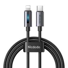 Cablu de date USB-C / Lightning, 1,2m, negru, 36W, Fast Charging, 3A, Mcdodo