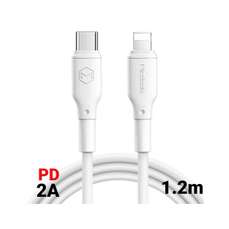 Cablu de date USB-C / Lightning, 1,2m, alb, Series White, Mcdodo