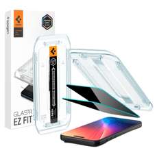 Folie sticla privacy cu aplicator inclus Glass tR EZ Fit iPhone Air Black, 2buc/set, Spigen