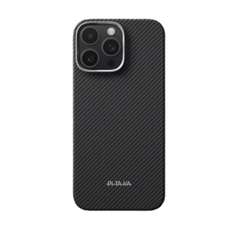 Husa de protectie pentru iPhone 16 Pro, Ultra-Slim Case PitaTap, negru/gri, Pitaka