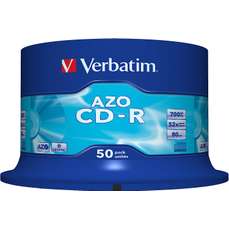 CD-R 80minute, 52x, 50 buc/bulk, Azo Crystal Verbatim